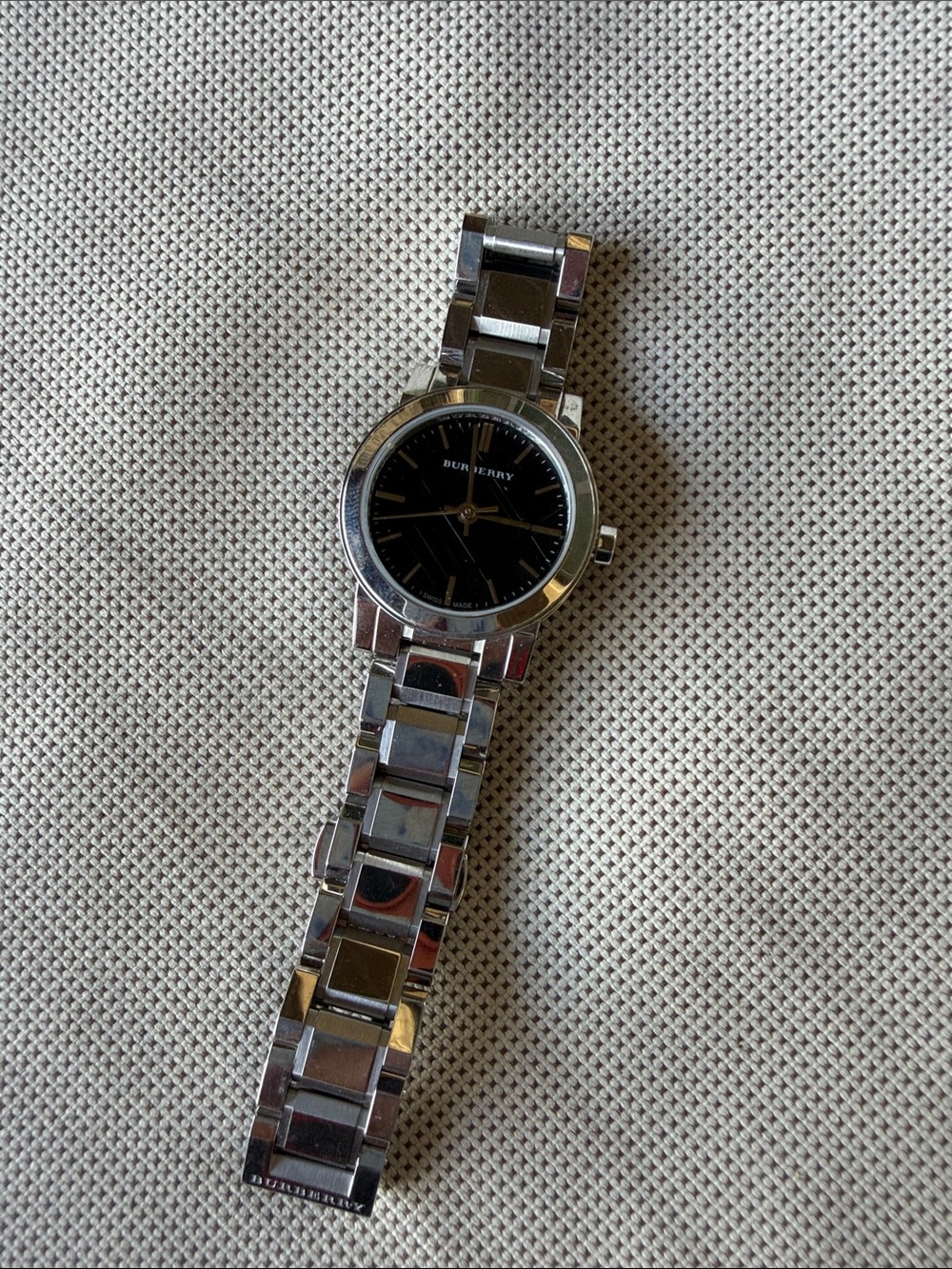 Burberry Silver Stainless Steel Watch with black Dial - Picture 8 of 8
